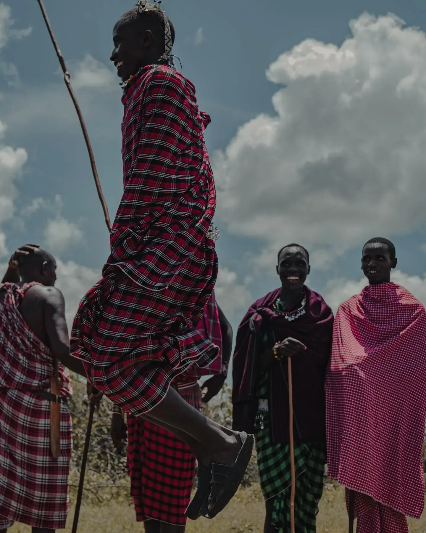 Maasai man jumping
